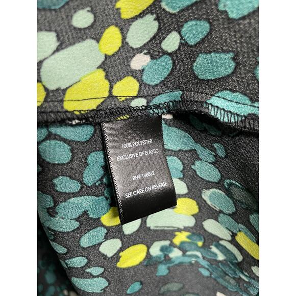 NEW Torrid Satin Surplice Tie Cut Out Back Blouse Multi  1 1X 14-16 - Picture 8 of 9